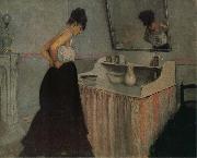 Gustave Caillebotte The fem in front of the toilet table Sweden oil painting artist